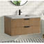 Meuble-lavabo simple 42 po avec plateau en béton Anelie