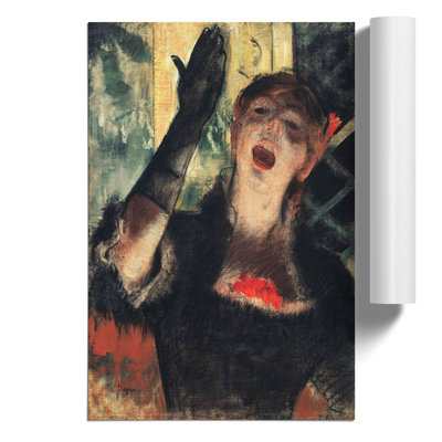 Cafe Singer by Edgar Degas - Frameless Print