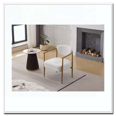 Chaise de salle à manger, chaise de salon, chaise de chambre à coucher, tissu tissé avec dossier et siège en mousse, sièges moelleux et confortables, structure en métal avec transfert d'eau
