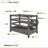 3.4ft H x 4.6ft W x 2.8ft L WoodTek Poolside Organizer and Pool Float Storage Rack, Wheeled Storage for Toys, Floats, and Accessories - Durable Pool Deck Caddy & Organizer w/Dividers, Zippity ZP19078