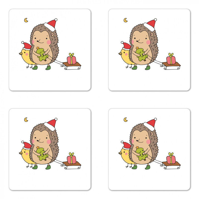 Square 4 Piece Coaster Set