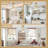 42'' Solid Wood Blades dimmable Ceiling Fan with Lights and Remote Control 