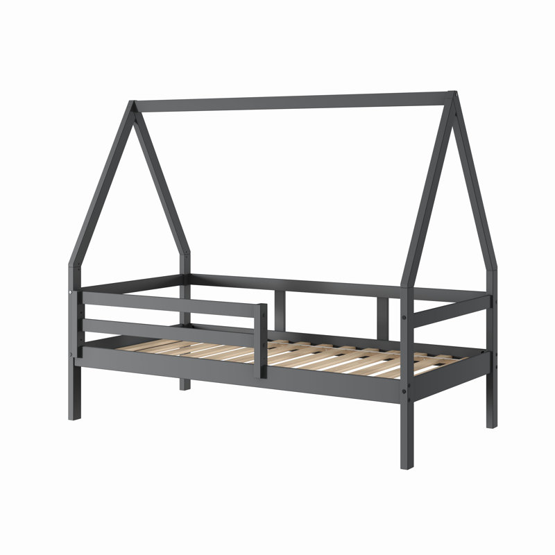Lit simple gris foncé A-Frame