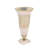 Glass Aluminum Metal Vase Glam Style Single Decorative Accent Piece with Elegant Flared Design and Textured Pedestal Base for Modern Aesthetic and Sophisticated Display in Home Decor Settings-1492409166