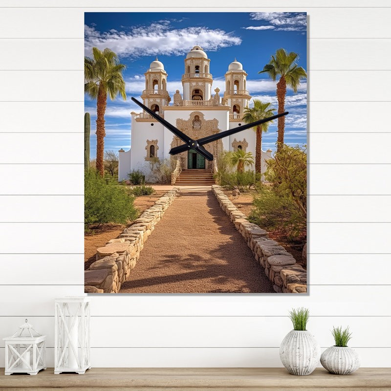 Horloge murale San Xavier Del Bac Mission Memory - Nevada, Petit