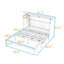 Grand lit escamotable avec tiroir et station de charge-2049328651