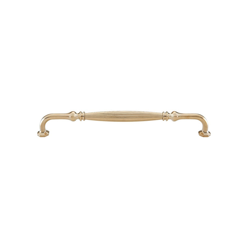Roscato Appliance Pull, 18", Unlacquered Brass