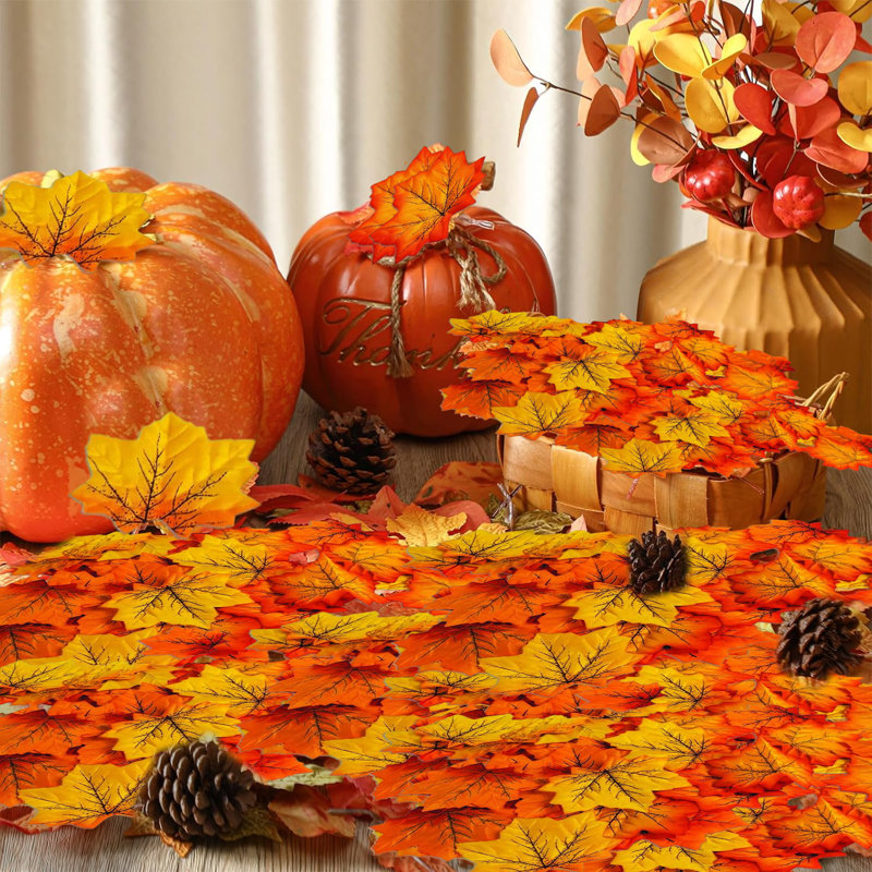 Assortiment de feuilles d'automne artificielles Pmu Thanksgiving