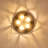 Industrial Round Cage Flush Mount Ceiling Light