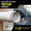 Capuchon de test en PVC blanc 1-1 / 2 po.