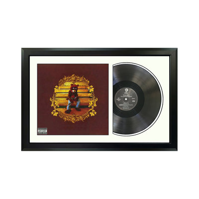 Kanye West «The College Dropout», art mural encadré pour disque vinyle, présentation de la pochette d'albums, décor de souvenirs de musique, cadeau unique pour les amateurs de vinyle