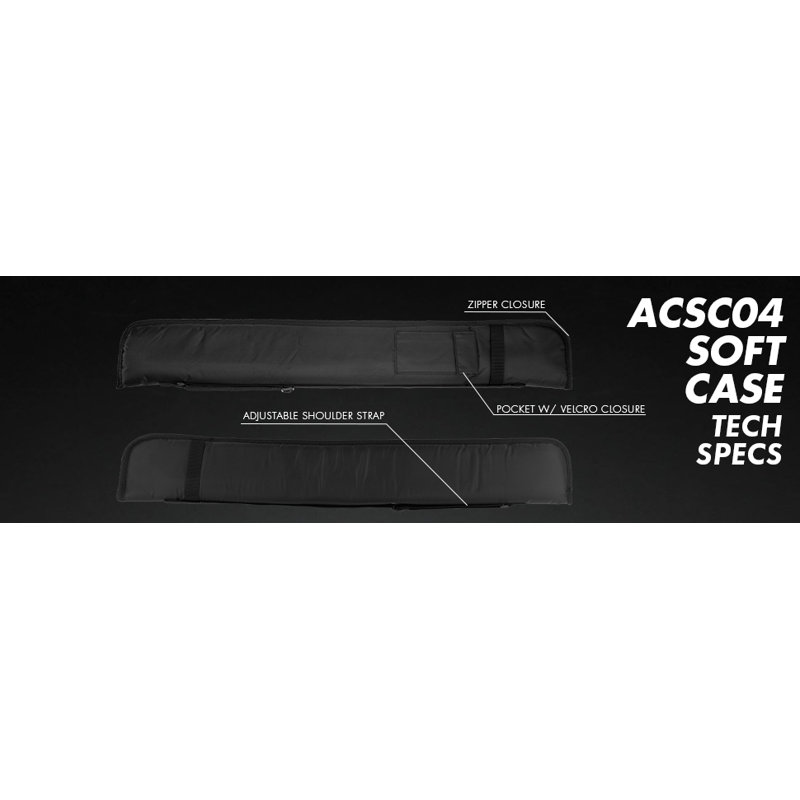 1/2 Smooth Pool Cue Case, Black