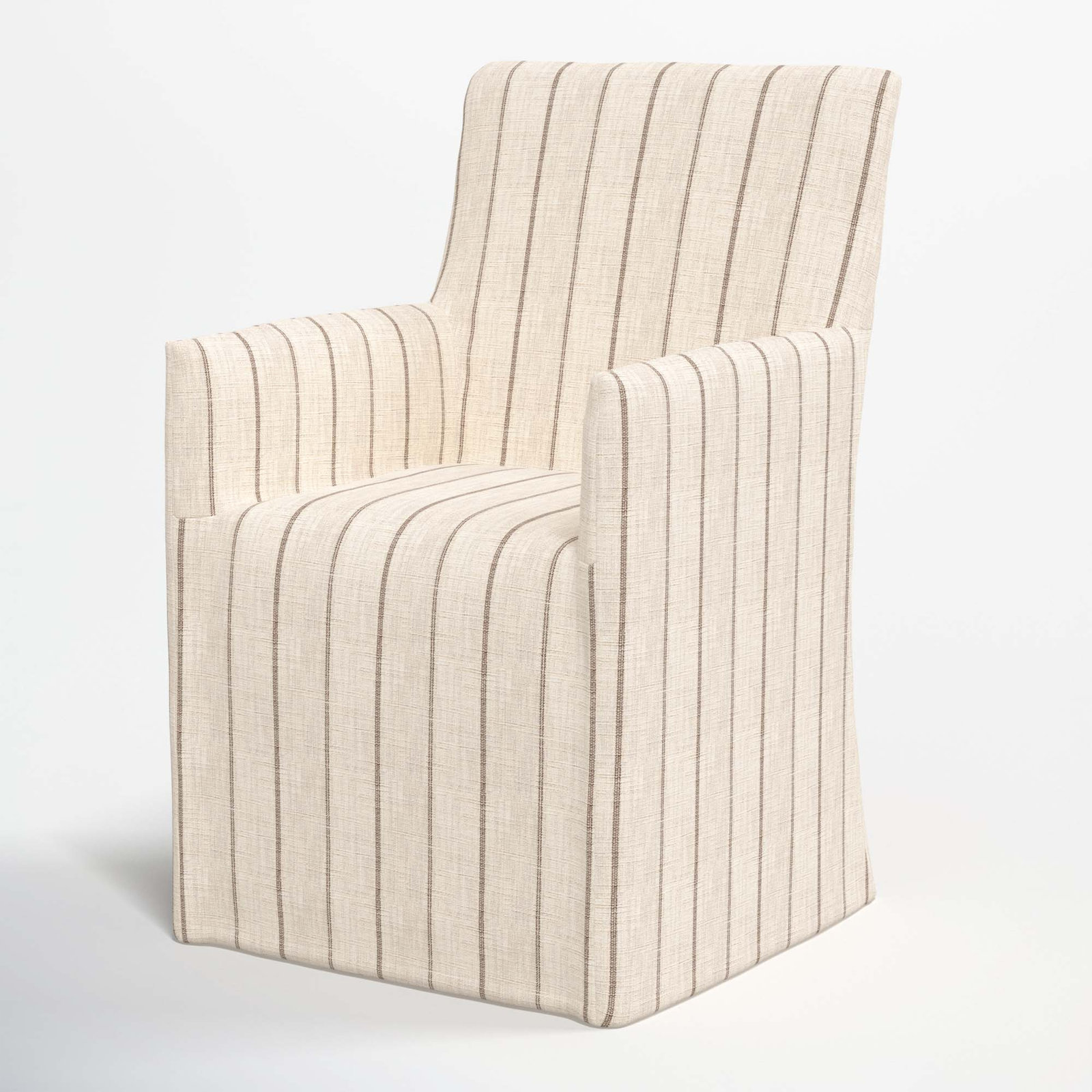 Ivanka Dining Chair, Fritz Charcoal Stripe