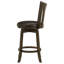 Chaise de bar pivotante en bois
