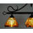 Vintage 3-Light 27.5" Vintage Tiffany Chandelier