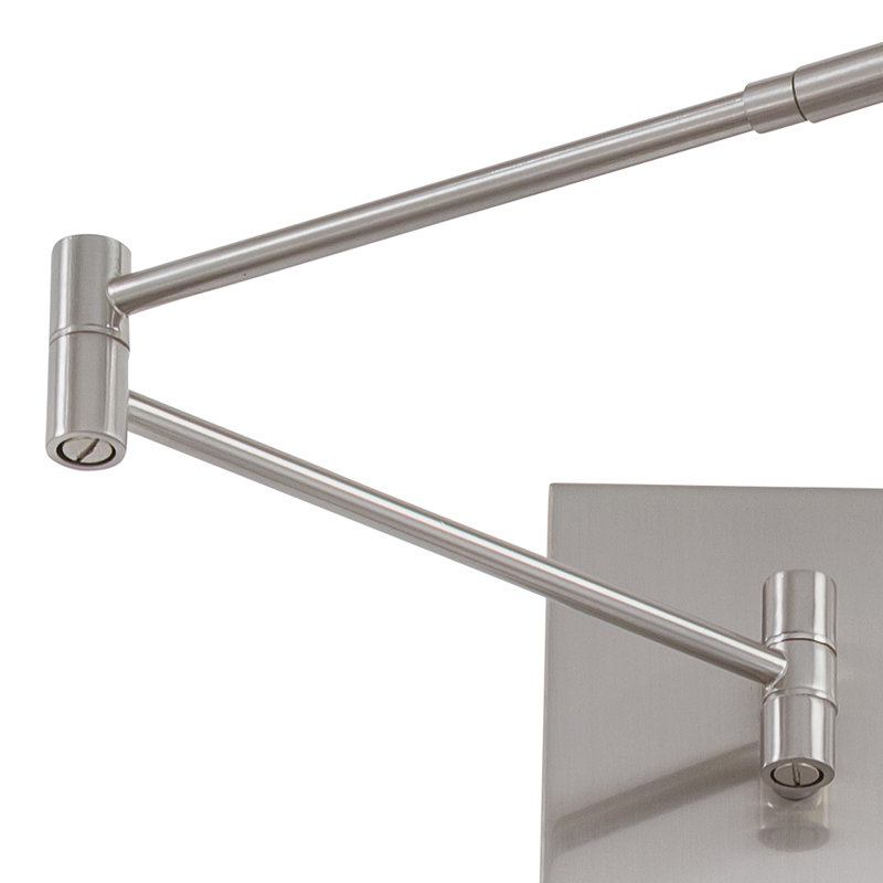Penncross Plug-in Swing Arm Sconce, Brushed Nickel