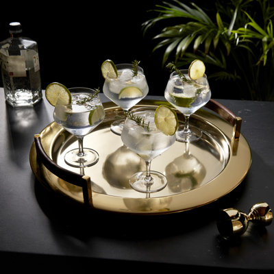 Raye Angled Crystal Gin & Tonic Glasses