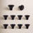 Lancaster 1-1/8" Diameter Matte Black Round Cabinet Knob Multipack-61132306