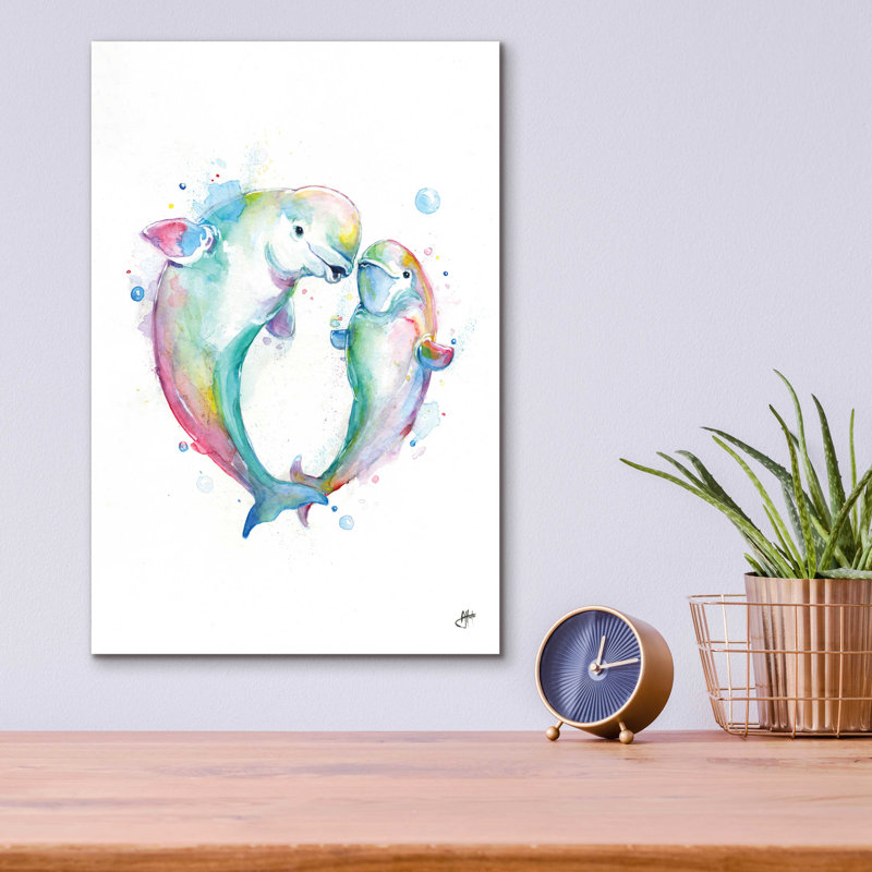 «Bubbles Belugas» par Marc Allante, H 16 po x l 12 po