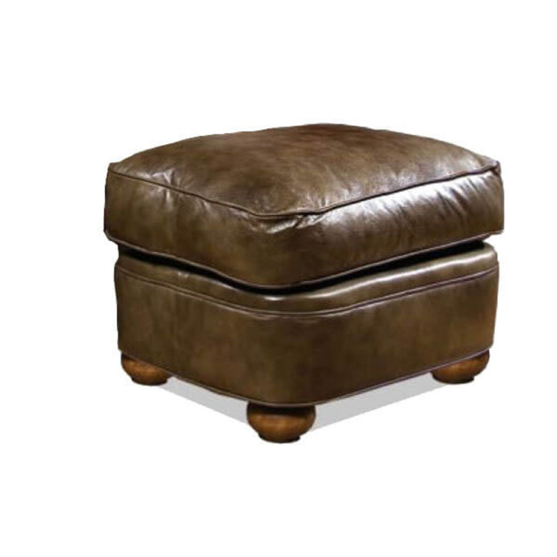 Ottoman, Como Emerald, French Ivory