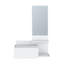 Armoire flottante pour couloir Lowell, salon, blanc