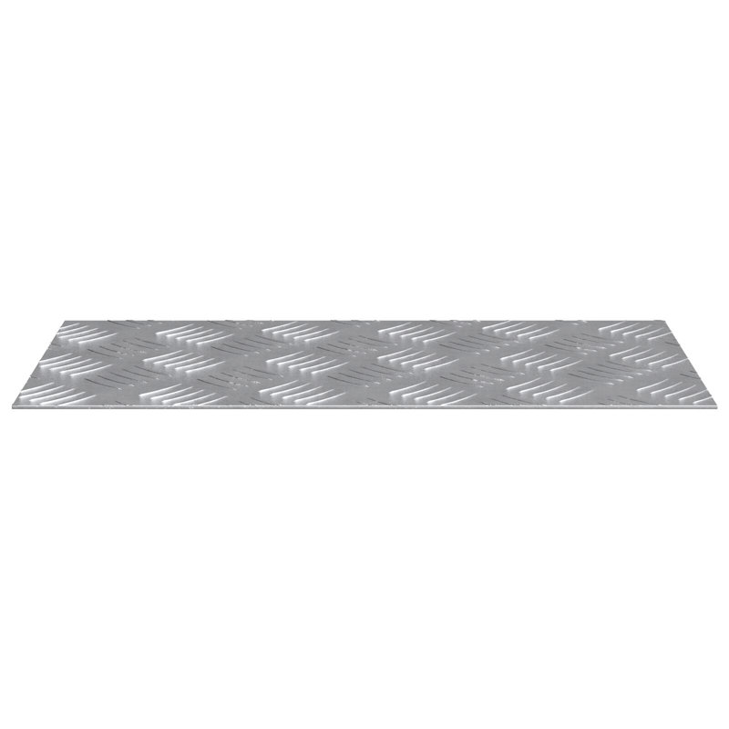 Aluminium Stair Treads Rectangular, Silver, Rectangle 20cm x 40cm