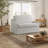 Serta Hunter 53.3" Convertible Loveseat with Pull Out Twin Size Sleeper, Slipcovered Design, Woven Polyester Fabric-113668320