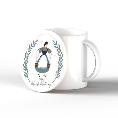 Santamaria Ceramic Round 1 Piece Coaster
