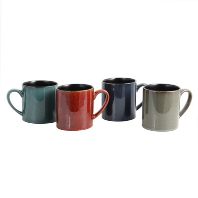 Ensemble de 4 tasses à café en grès 20 onces