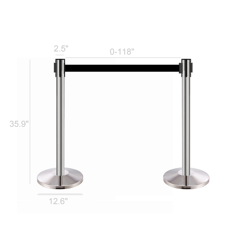 FixtureDisplays 40'' H Metal Post