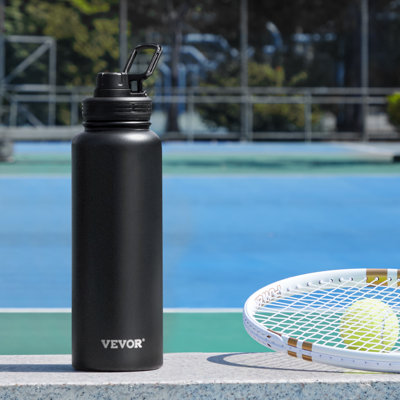 40 oz Insulated Water Bottle Stainless Steel with Wide Mouth Lid 
