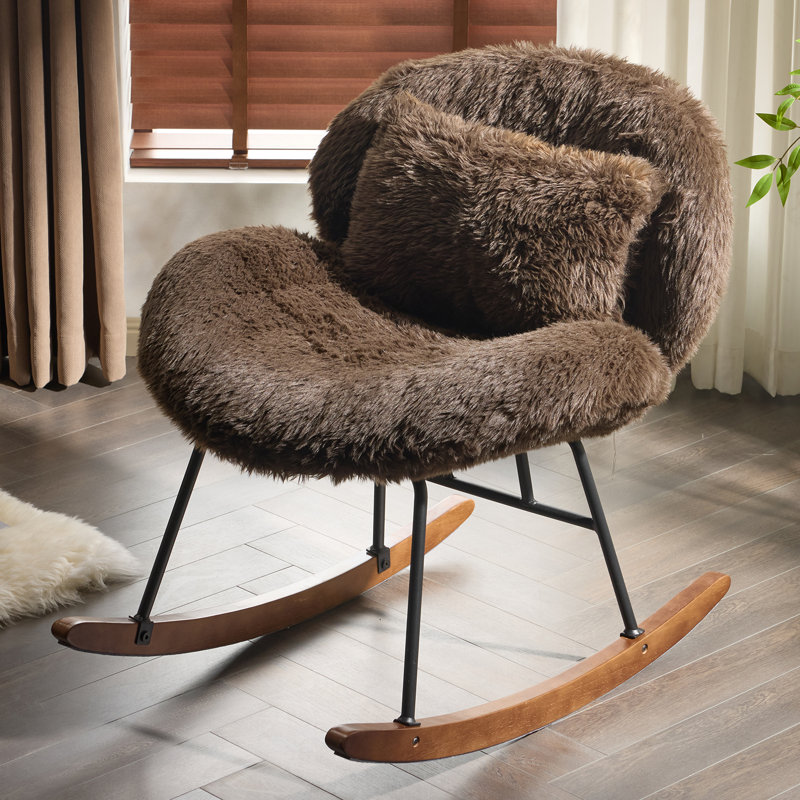 Chaise berçante Cozy, Brun