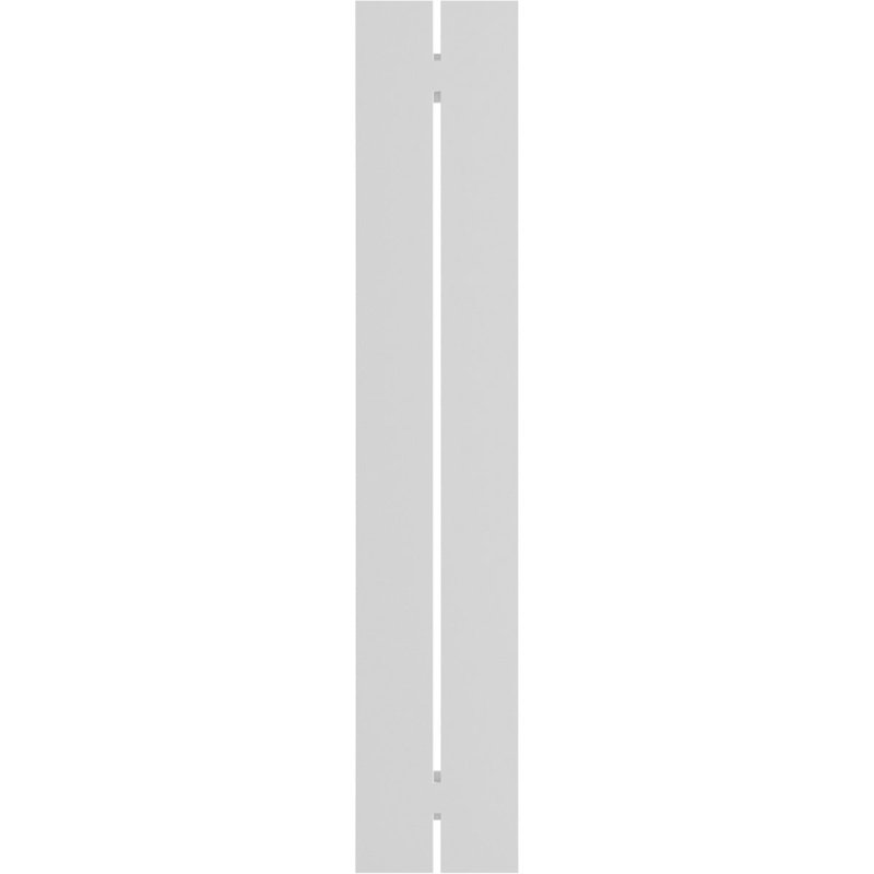 Volets en PVC True Fit à deux planches espacées, Vert viridien, H 61 po x l 11,25 po x P 0,625 po