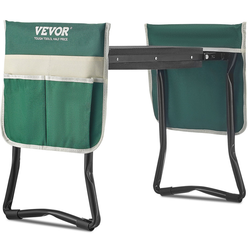 Steel Accent Stool, Green, Black