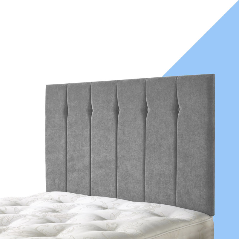 Pihu Upholstered Headboard, Super King (6'), Grey