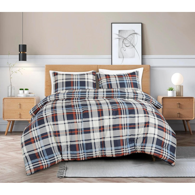 Southwestern Cabin Lodge Bedding Comforter, King Comforter + 2 King Shams