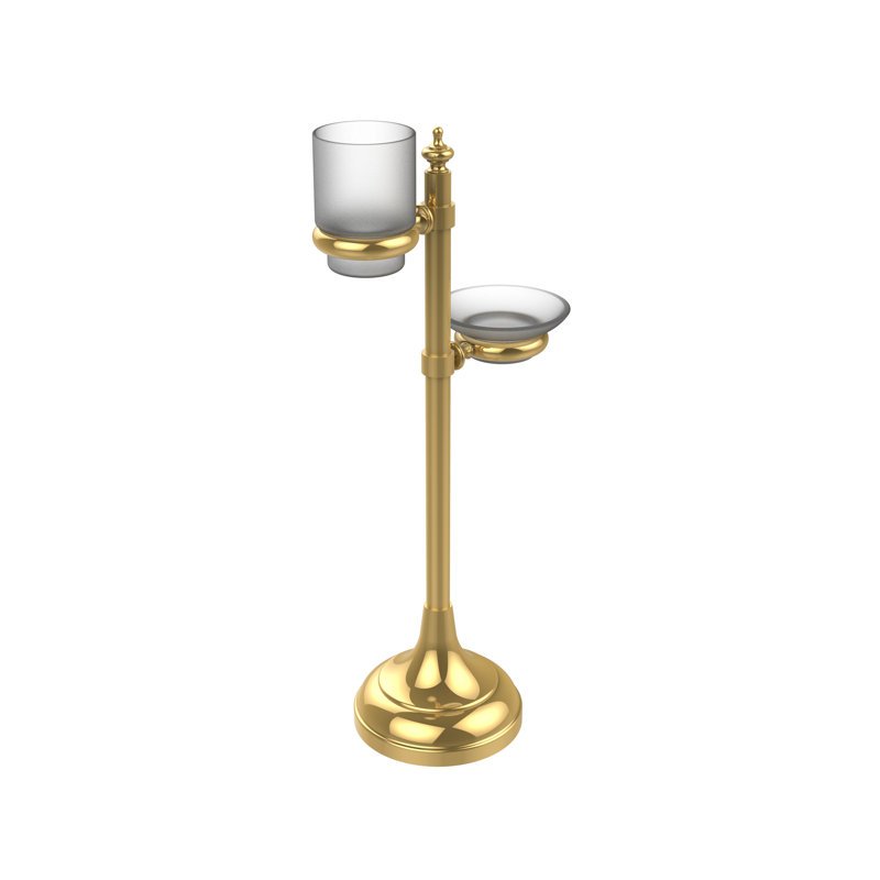 Porte-verres à anneaux multi-accessoires meuble-lavabo top, Laiton non laqué