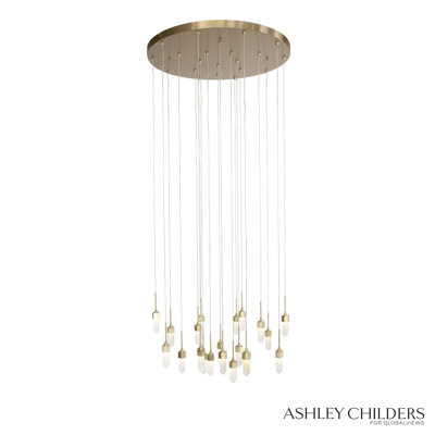 Leo 20 - Light Stone LED Chandelier
