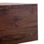  Table basse rectangulaire en bois aggloméré avec finition grain de noyer, 39,3 po x 23,6 po x 12 po, noyer