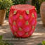 Tabouret de 13,4 po en résine Dragon Fruit