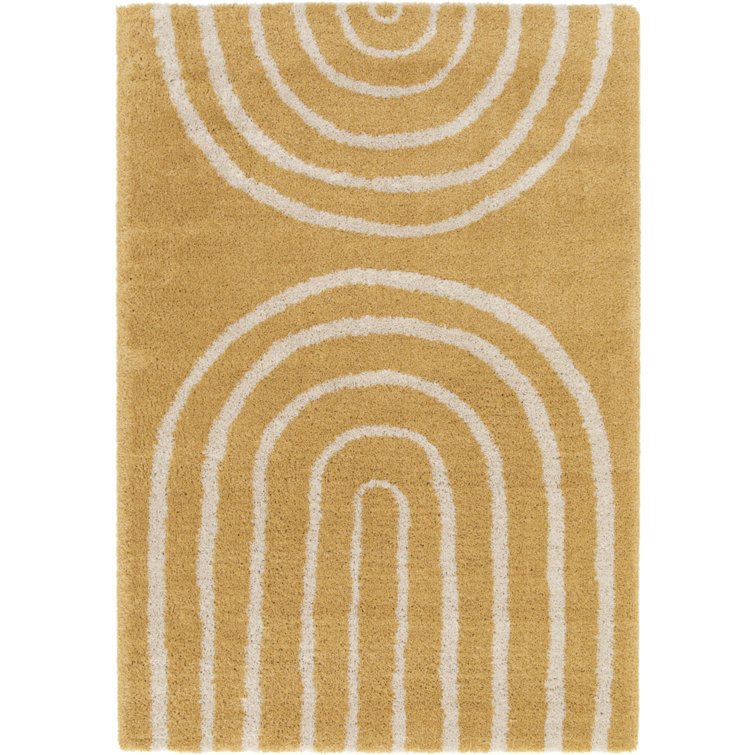 Amitai Geometric Shag Area Rug