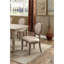 Ensemble de 2 chaises de style transitionnel rustique et d'appoint de salle à manger avec siège rembourré en tissu et cuisine élégante-962584689-962584691