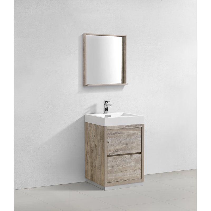 Darcey-Mai 23.63'' Single Bathroom Vanity with Acrylic Top