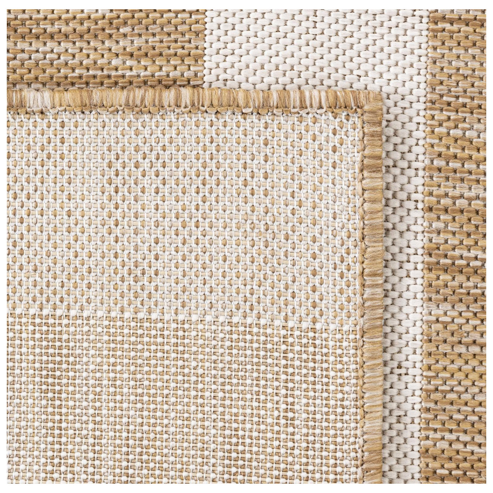 Robinson Brown Indoor/Outdoor Rug, Square 5'3"