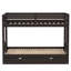 Lit superposé simple en bois avec lit gigogne simple Hylan-328134700