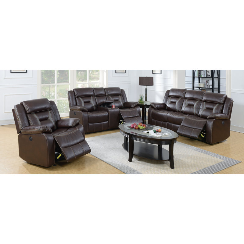 Ensemble de salon inclinable configurable Lundeen