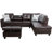 Aamanah 97"Faux Leather Sectional with Ottoman-87301211-87327954