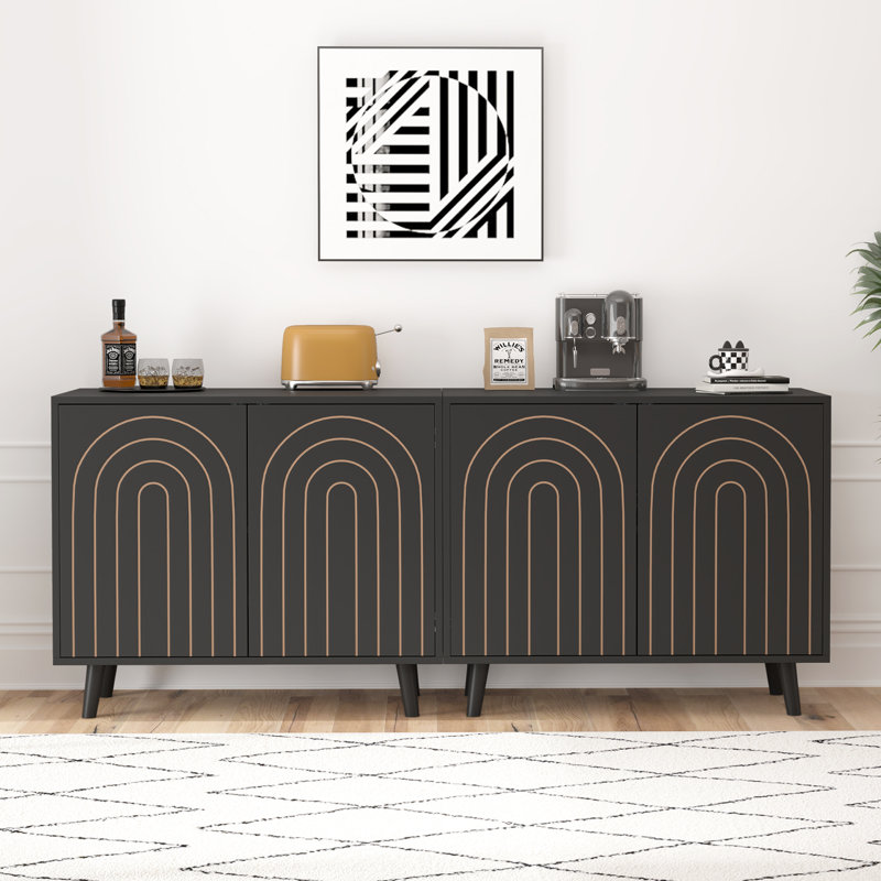 Cabinet décoratif, Noir, noir, noir, noir