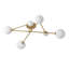 Antinique 6-Light 86cm Modern Glass Globe Sputnik Semi Flush Mount-1802805409-1802805408