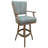Swivel Wood Bar Stool 30" Seat Beige Vinyl - Light Oak-611262053
